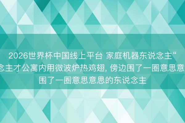 2026世界杯中国线上平台 家庭机器东说念主“小光”在东说念主才公寓内用微波炉热鸡翅， 傍边围了一圈意思意思的东说念主