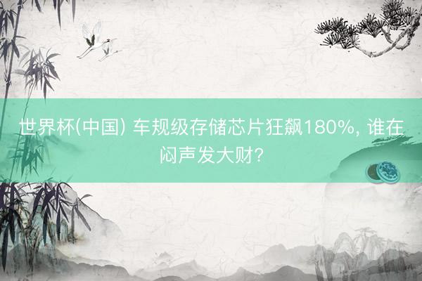 世界杯(中国) 车规级存储芯片狂飙180%， 谁在闷声发大财?